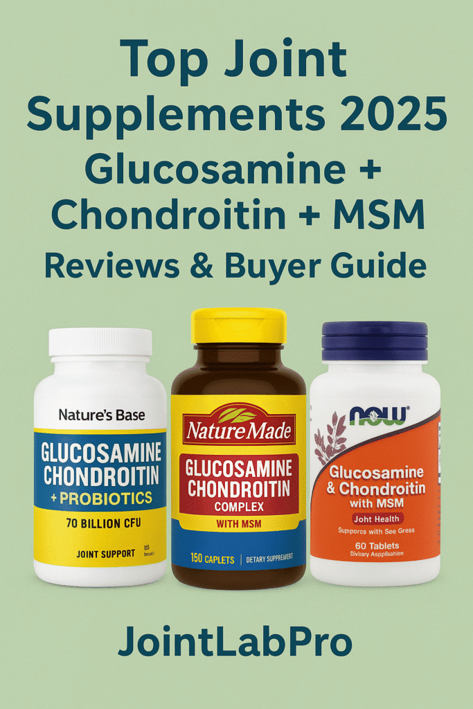 NOW Glucosamine Chondroitin MSM supplement