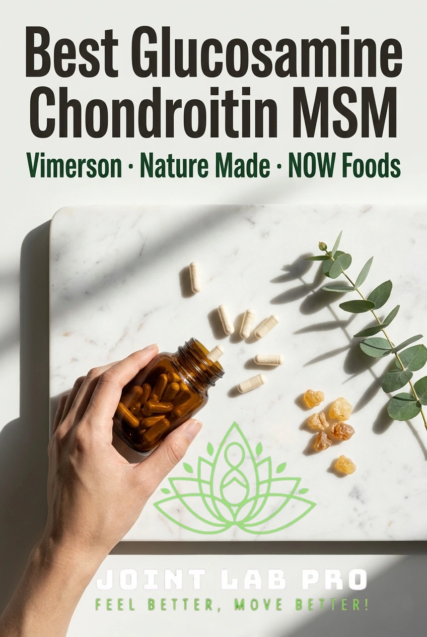 Best glucosamine chondroitin MSM supplement 2026 comparison — Vimerson Health vs Nature Made vs NOW Foods review by JointLabPro