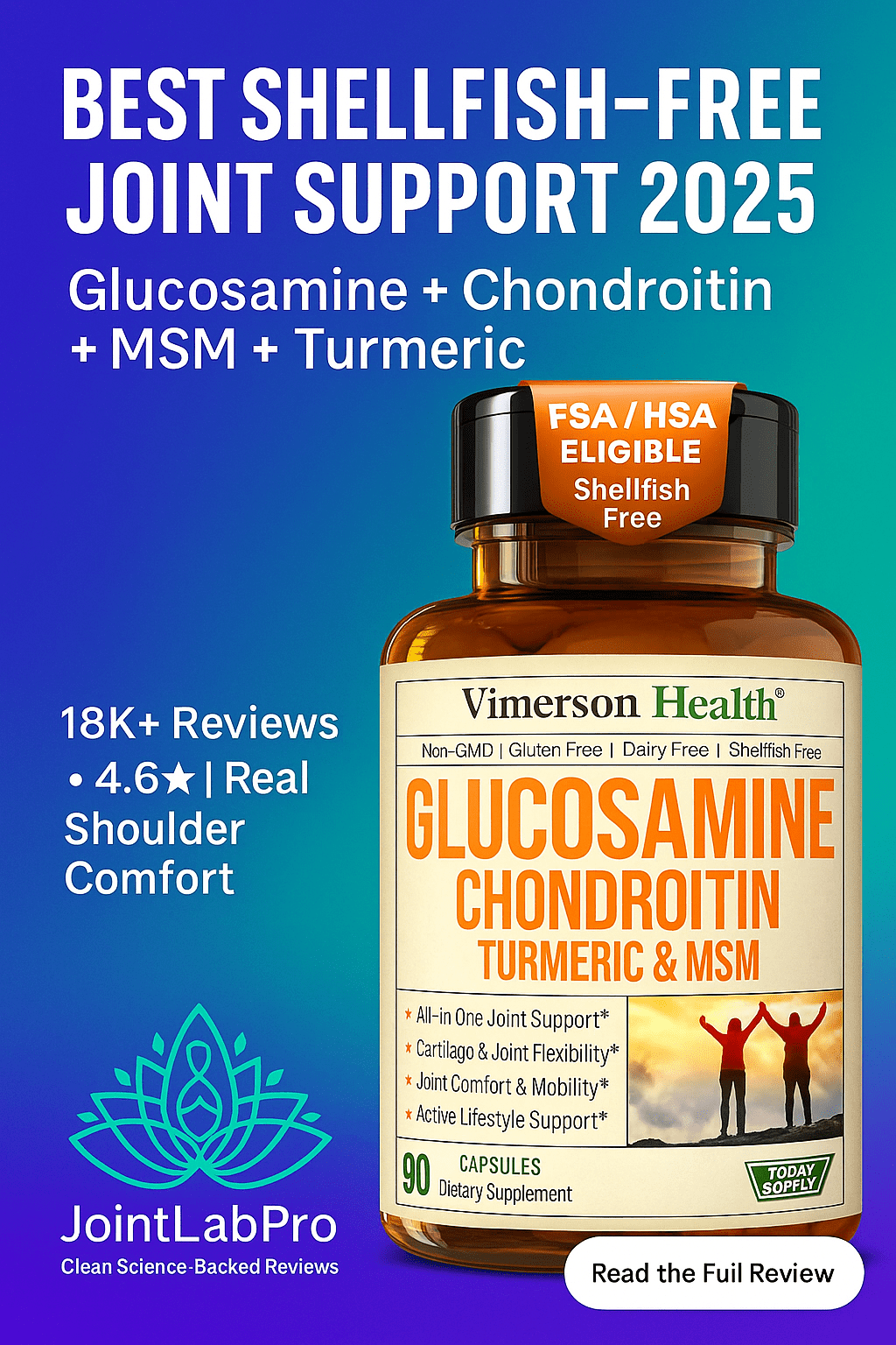 Vimerson Health Glucosamine Chondroitin MSM Review 2025: #1 Shellfish-Free Shoulder Pick