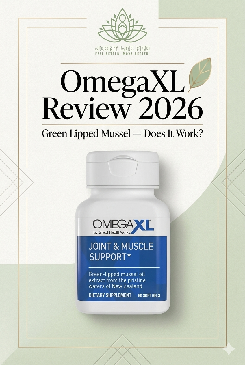 OmegaXL review 2026 — green lipped mussel joint supplement JointLabPro